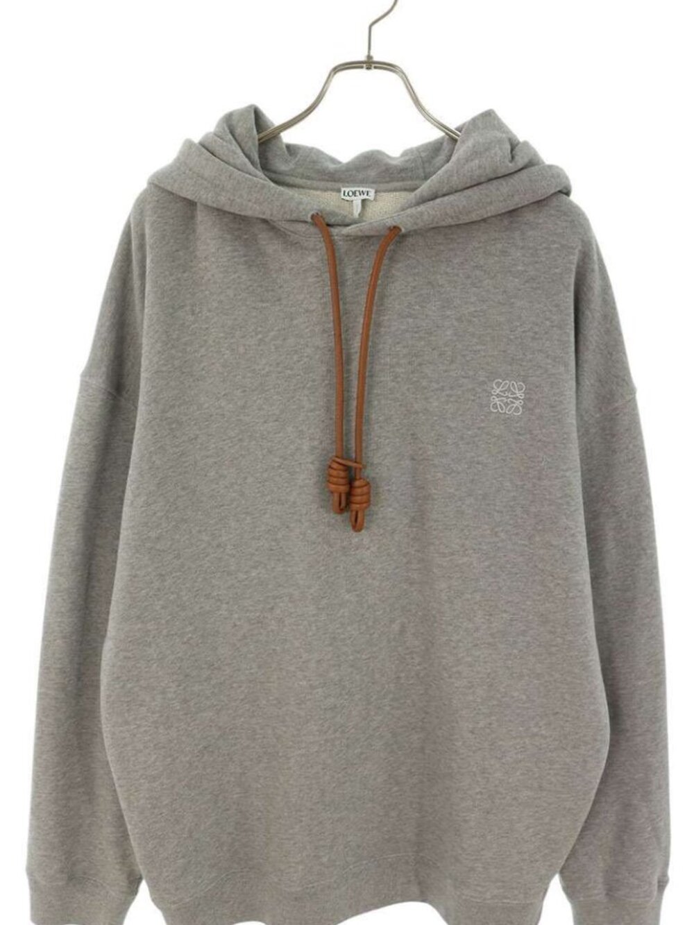 Loewe Flamenco Leather Cord Pullover Hoodie XL